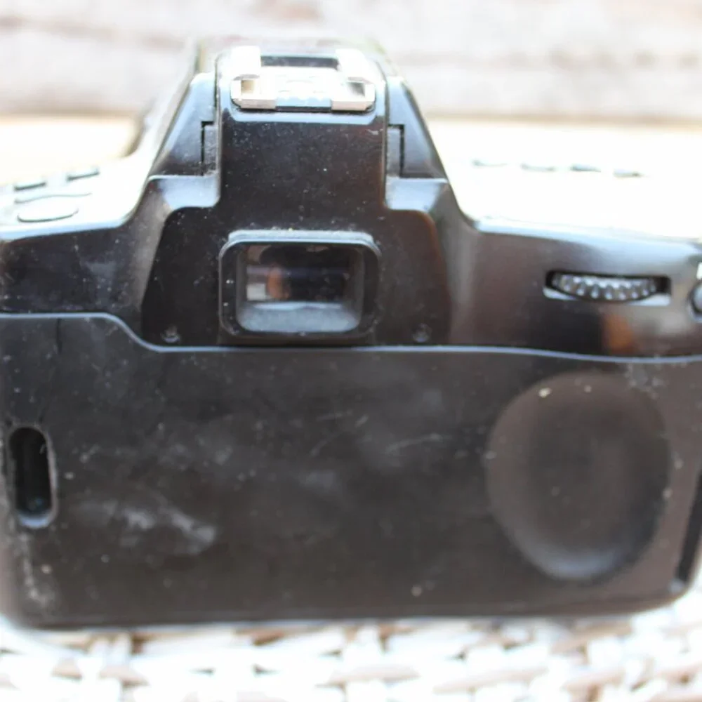 Nikon camera with fisheye lens (no battery) circa 1997